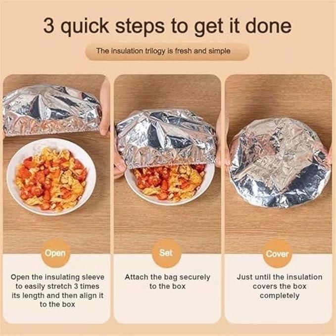 Food Cover Aluminum Foil Pack of 10