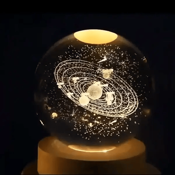 😍FLAT 70% OFF SALE🎁3D CRYSTAL BALL LAMP